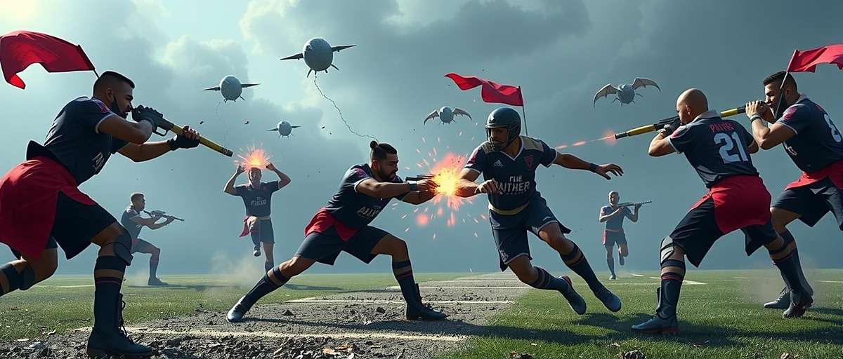 Pune Panthers - Strategic Battle Gameplay Pune Panthers battle scene showing strategic combat between teams